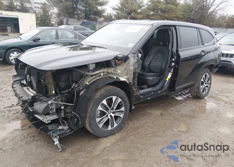 2022 Toyota Highlander Xle from USA, damaged, VIN 5TDGZRBH5NS226275